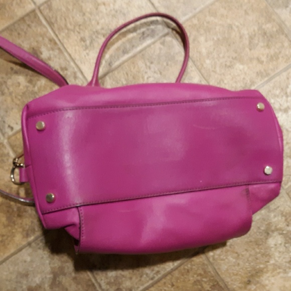Kate Spade Fuchsia Leather Satchel Bag. - Picture 5 of 8